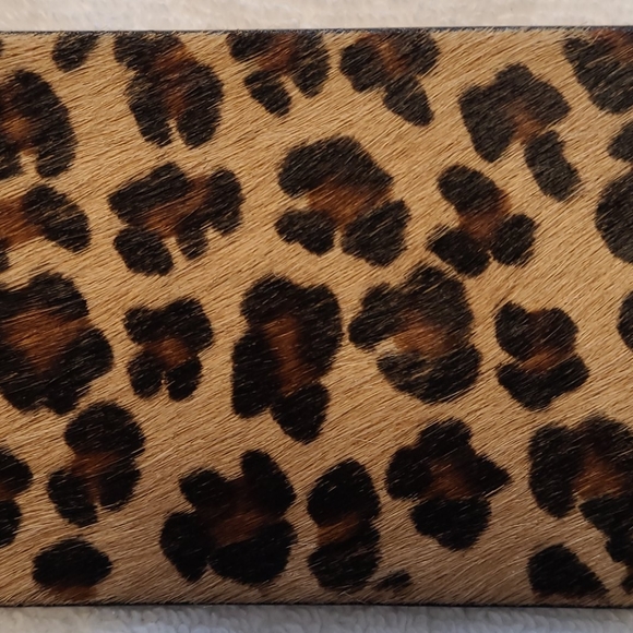 Worth leather pony hair belt gold tone hardware. Size small. - Picture 9 of 11